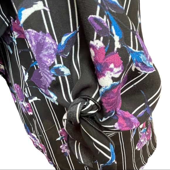 APT 9 - light, sheer-like blouse, 3/4 sleeves with ties, size XL - Picture 7 of 13